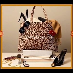 Bandolier Leopard Print Tote Bag ~ Brand New